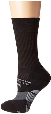 Enduro Physical Training Crew (Black) Crew Cut Socks Shoes