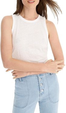 Tie-Back Tank Top (White) Women's Clothing