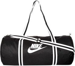 Heritage Duffel Bag (Black/Black/White) Duffel Bags