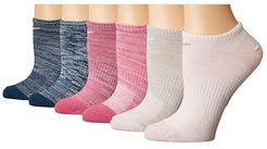 Everyday Lightweight No Show Socks 6-Pair (Multicolor 1) Women's Low Cut Socks Shoes