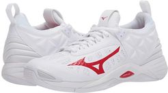 Wave Momentum (White/Red) Women's Volleyball Shoes