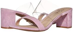 Liya (Clear/Orchid Suede) Women's Sandals