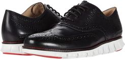 Zerogrand Wing Tip Oxford (Black Leather/Optic White) Men's Shoes