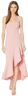 Esther Frill Dress (Peachy Pink) Women's Clothing