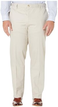 Big Tall Classic Fit Signature Khaki Lux Cotton Stretch Pants (Cloud) Men's Casual Pants