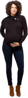 Lou Maternity Sweater (Black) Women's Clothing