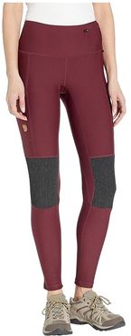 Abisko Trek Tights (Dark Garnet) Women's Casual Pants