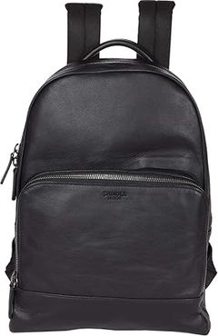 Fulton Backpack Smooth Grain Leather GM (Black) Backpack Bags