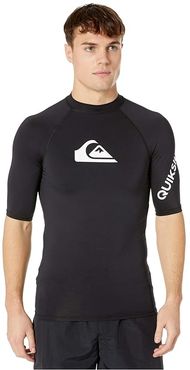 All Time Short Sleeve Rashguard (Black) Men's Swimwear