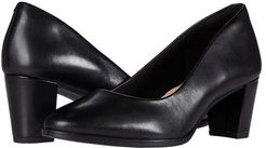 Kaylin Court (Black Leather) Women's Shoes