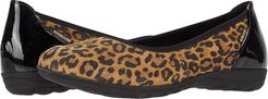 Emilie (Dark Brown Leopard) Women's Slip on  Shoes