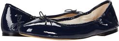 Felicia (Baltic Navy Goat Crinkle Patent Leather) Women's Flat Shoes