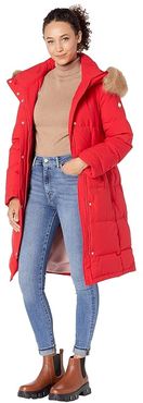 Heavyweight Stretch Down Puffer Coat (True Red) Women's Coat