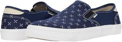 Baja (Navy Bandana Print) Men's Slip on  Shoes