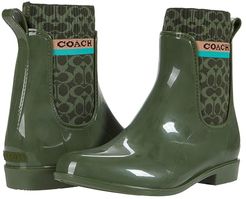 Rivington Rain Bootie (Bronze Green Rubber) Women's Shoes