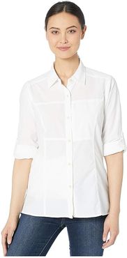 Lightscape Long Sleeve Shirt (White) Women's Long Sleeve Button Up