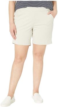 8 Plus Size Gracie Pull-On Shorts (Stone) Women's Shorts