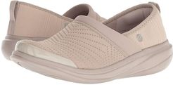 Coco (Beige Heather Fabric) Women's Slip on  Shoes