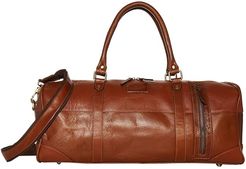 Hawkin Leather Duffel Bag (Brown) Bags