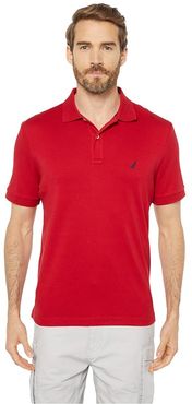 Short Sleeve Solid Interlock Polo (Nautica Red) Men's Short Sleeve Pullover