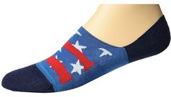 Freedom Strike No Show (Blue) Men's Crew Cut Socks Shoes