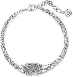 Elaina Multi Strand Bracelet (Rhodium Platinum Drusy) Bracelet