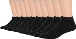 Platinum 10-Pack Low Cut Socks (Black) Men's Crew Cut Socks Shoes