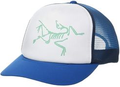 Bird Trucker Hat (Cobalt Sun/Delos Grey) Caps
