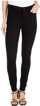 Mia High-Rise Fab Ab Toothpick Skinny Five-Pocket in Black (Black) Women's Jeans