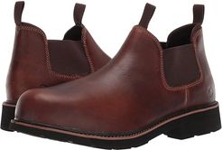 Ranchero Steel Toe Romeo (Brown) Men's Slip on  Shoes