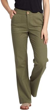 Oceanside High-Waisted Beach Pants (Vineyard Green) Women's Casual Pants