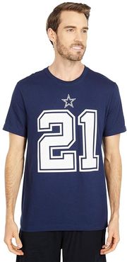 Dallas Cowboys Nike Ezekiel Elliott #21 Name Number Tee (Navy) Men's Clothing