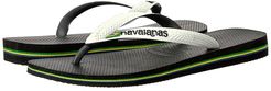 Brazil Mix Flip Flops (Black/White) Men's Sandals