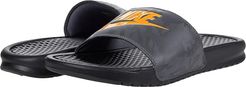 Benassi JDI Slide (Black/Laser Orange/Iron Grey) Men's Slide Shoes