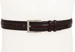 Double-Pinked Belt (Burgundy) Men's Belts