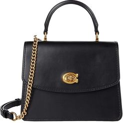 Refined Calf Leather Parker Top-Handle (Black) Bags