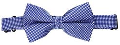 Textured Solid Bow Tie (Big Kids) (Blue) Ties