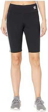 adiColor Biker Shorts (Black/White) Women's Shorts