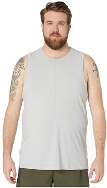 Big Tall Dry Tank Act Rec (Light Smoke Grey/Heather/Black) Men's Clothing