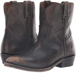 Billy Short (Black Full Grain Brush-Off) Cowboy Boots