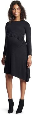 Melissa Maternity/Nursing Dress (Black) Women's Clothing