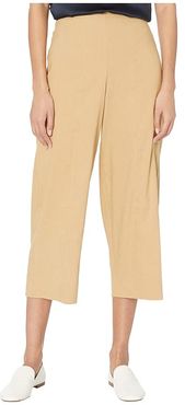 Crop Wide Pants (Sun Khaki) Women's Casual Pants