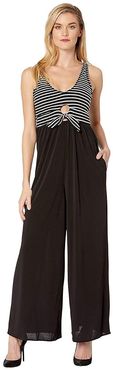 Sailor Jumpsuit (Black/White) Women's Jumpsuit & Rompers One Piece