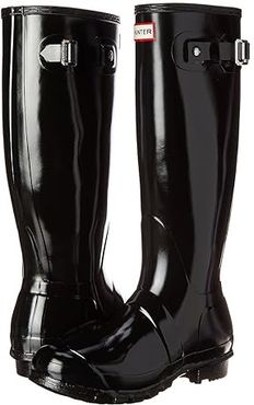 Original Tall Gloss Rain Boots (Black Gloss) Women's Shoes