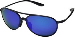 Alelele Bridge (Matte Blue) Athletic Performance Sport Sunglasses