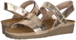 Kayla (Rose Gold Leather) Women's Sandals