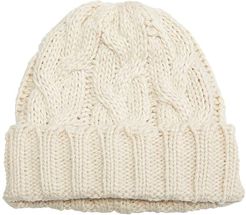 Fisherman Cable Hat (Ivory) Beanies