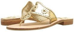 Jacks Flat Sandal (Gold) Women's Sandals