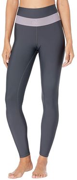 High-Waist Fitness Leggings (Anthracite/Lavender Smoke) Women's Casual Pants