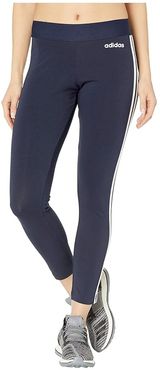 Essential 3-Stripes Long Tights (Legend Ink/White) Women's Workout